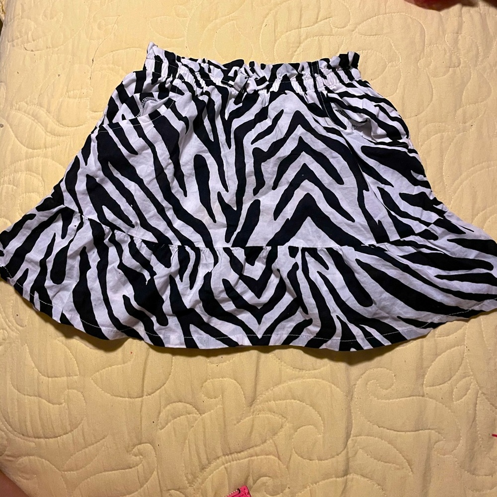 Kids Gymboree zebra skirt